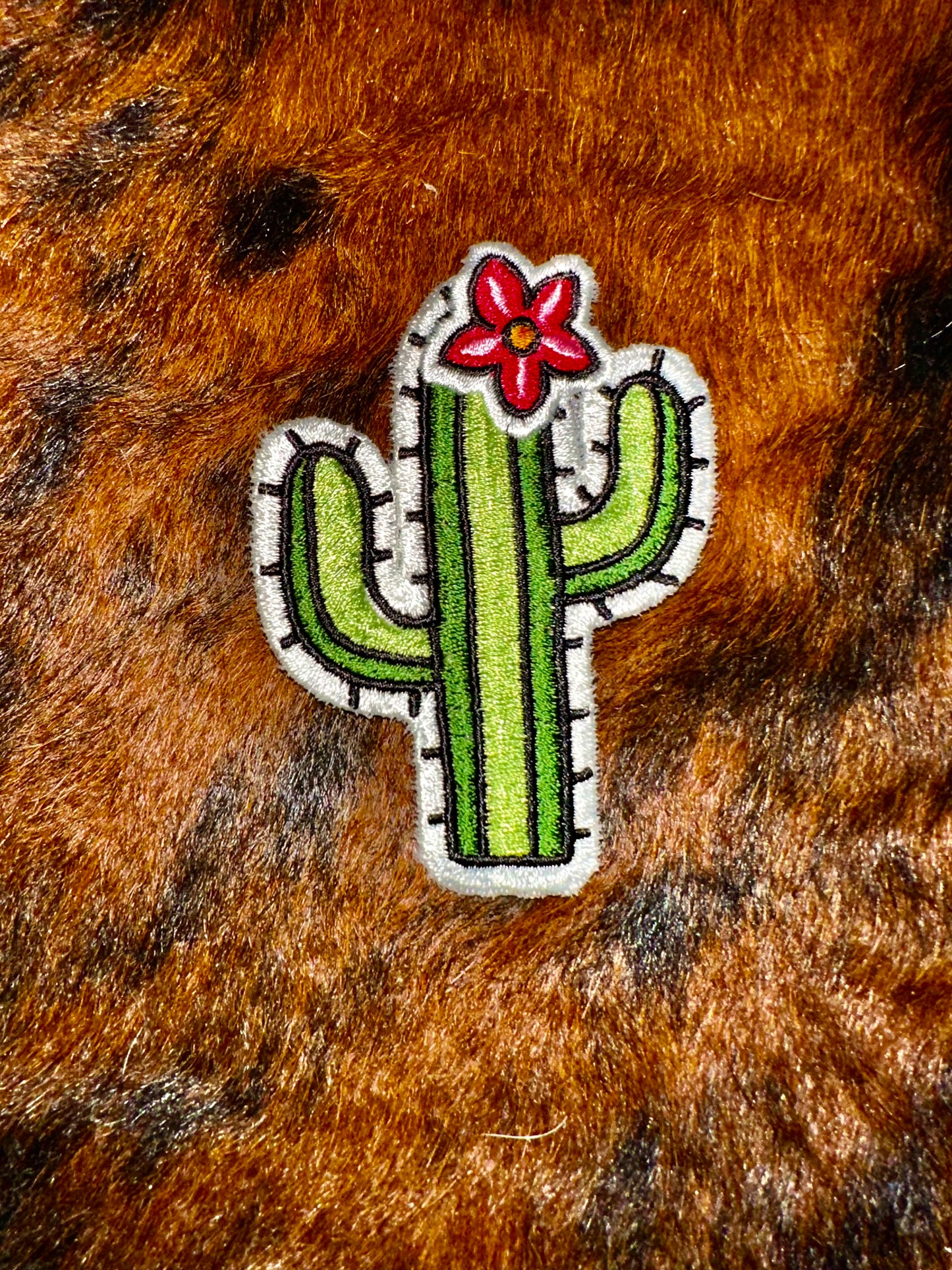 Cactus embroidered  hat patches - Bundle of 10