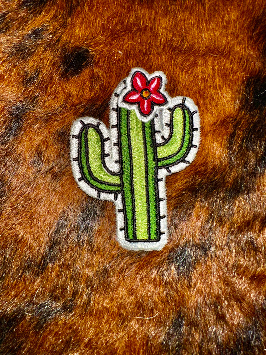 Cactus embroidered  hat patches - Bundle of 10